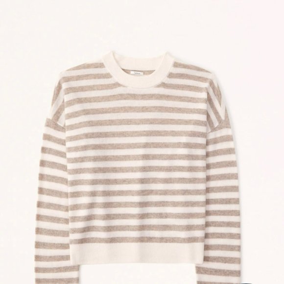 Abercrombie & Fitch Cashmere Striped Scoopneck Sweater 100% Cashmere XXS NWT - Picture 6 of 6
